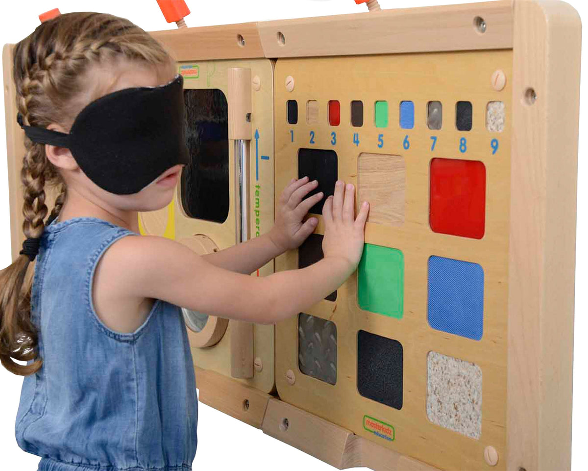MASTERKIDZ lavinamoji lenta – medžiagų tekstūrų atpažinimas lytėjimu