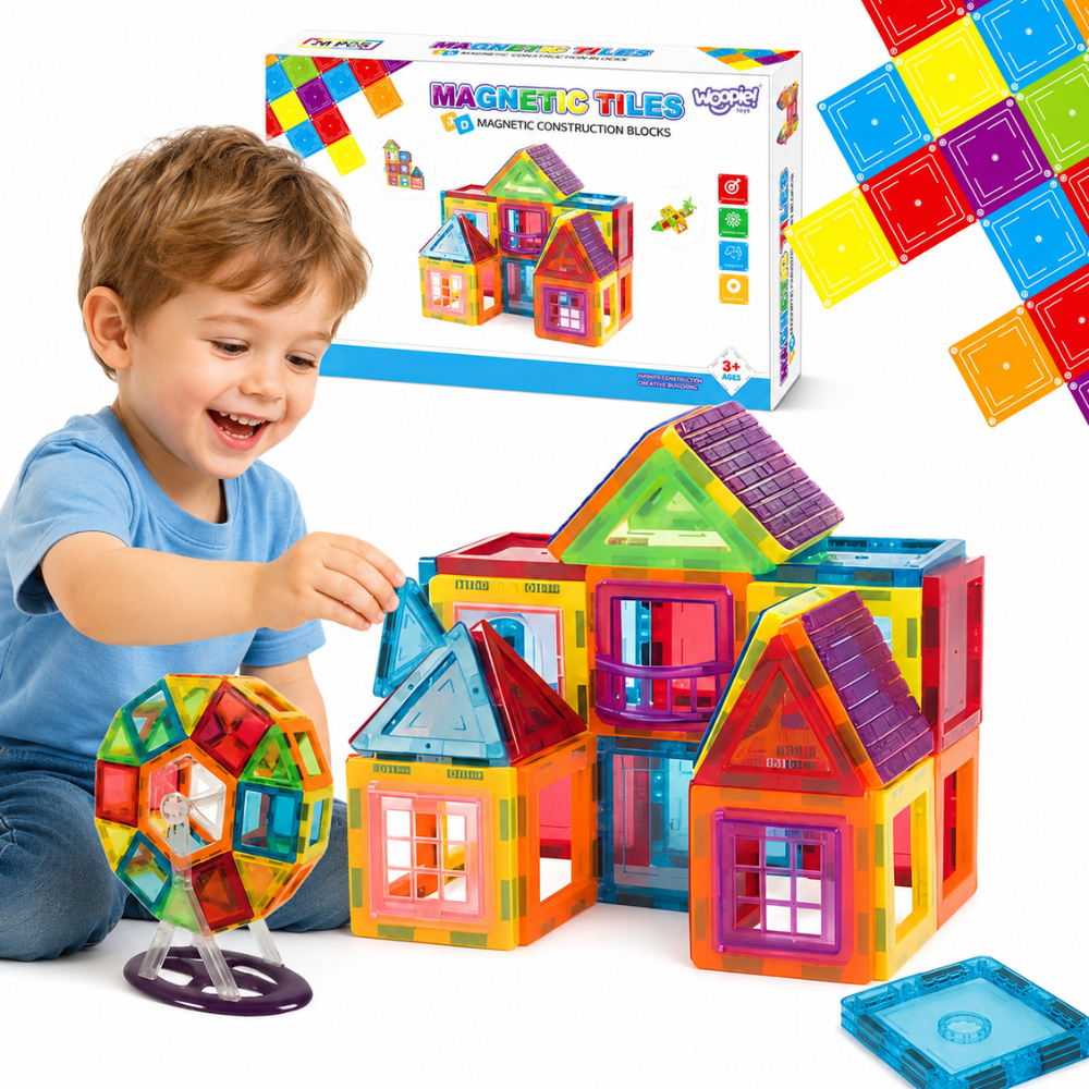 WOOPIE 3D magnetinės lavinamosios plokštelės vaikams