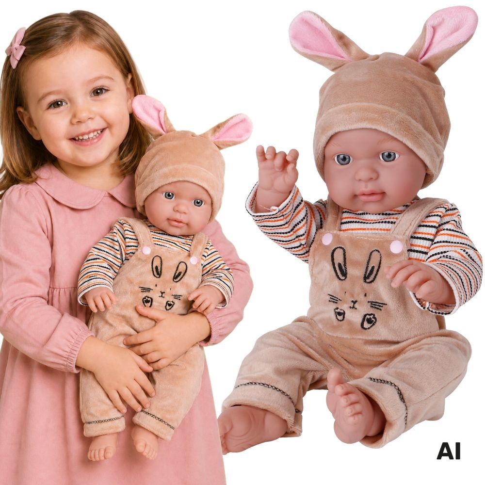 WOOPIE ROYAL lėlė kūdikis zuikučio kostiumėliu, 46 cm