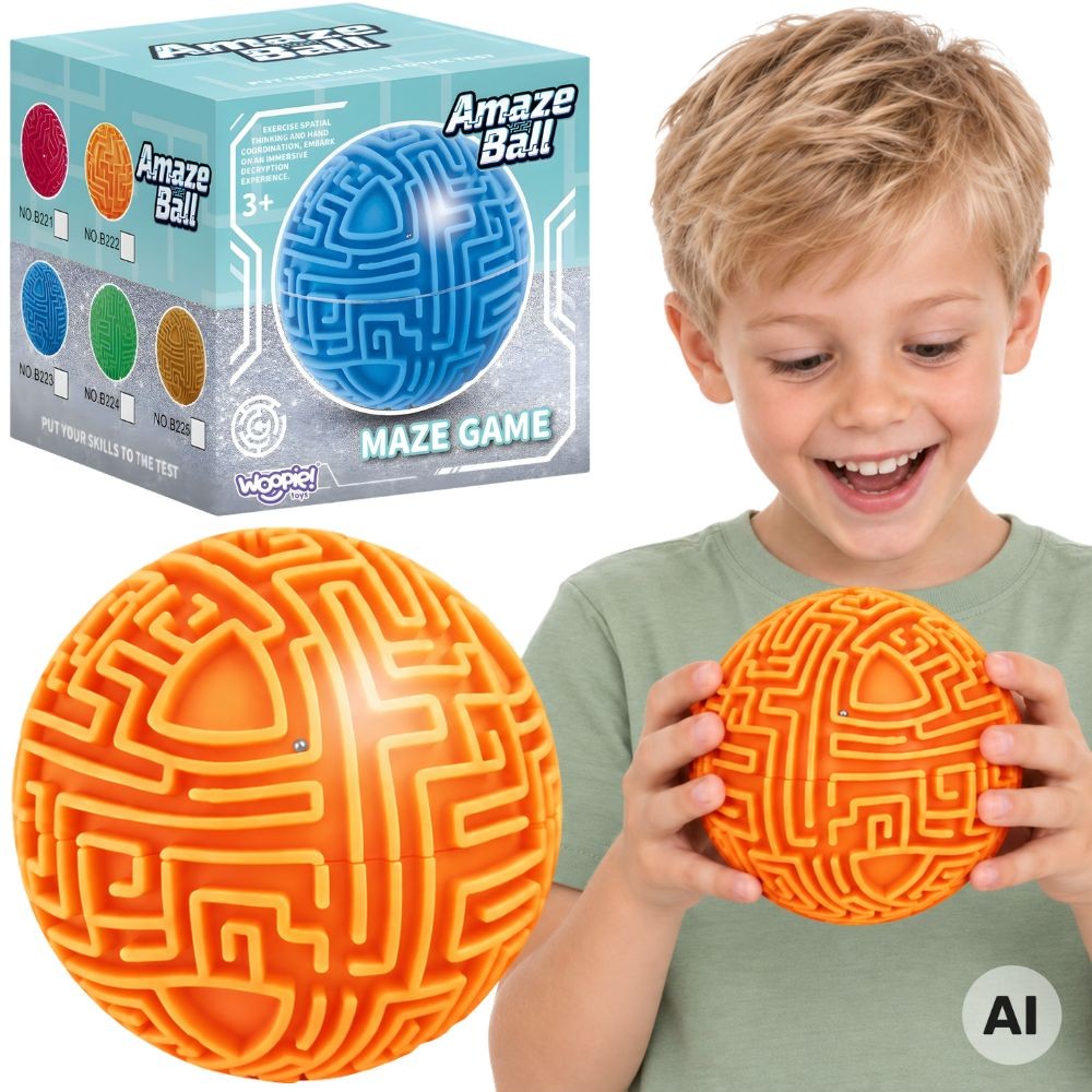 WOOPIE 3D labirintas-kamuolys, oranžinis