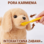 WOOPIE interaktyvus rudas šuniukas su pavadėliu ir priedais