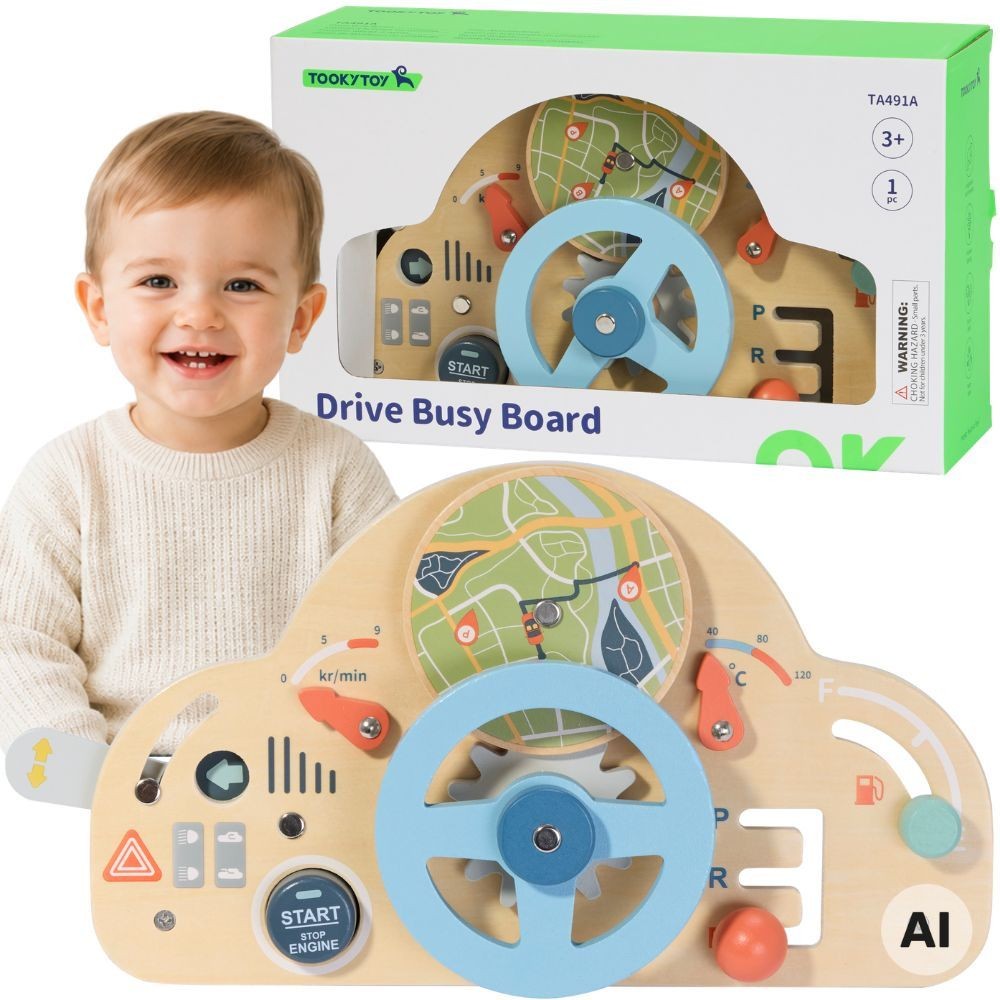 TOOKY TOY medinis lavinamasis vairas, 3+