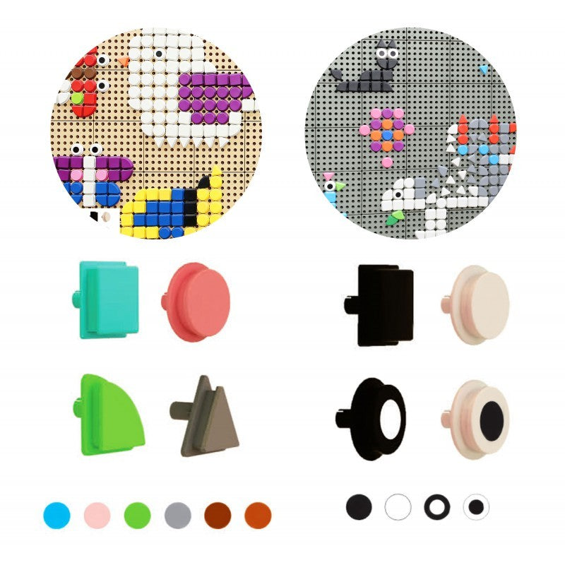 MASTERKIDZ geometriniai lentos elementai, 256 vnt.