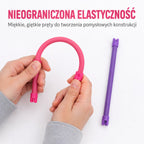 WOOPIE minkštas 3D konstruktorius „Visureigis“, rožinis, 44 vnt.