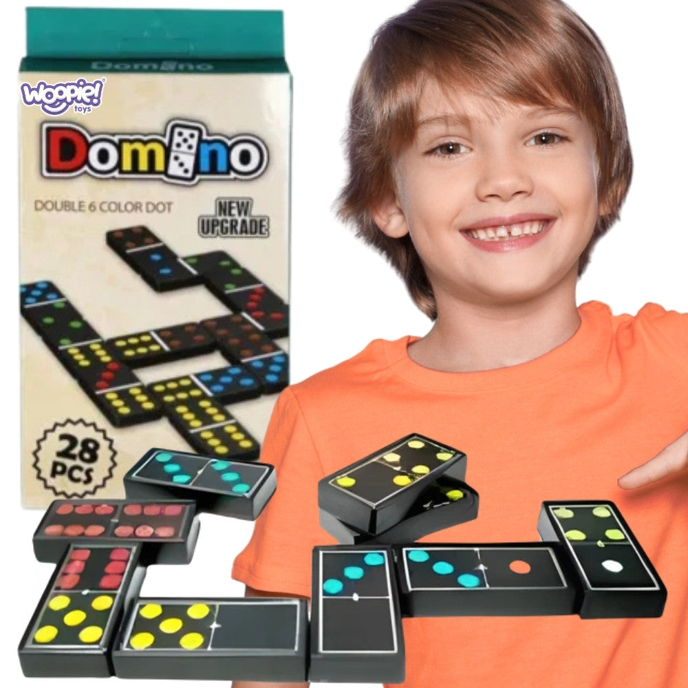 WOOPIE šeimos loginis žaidimas domino, 28 kauliukai