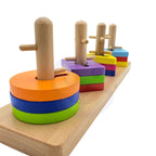 VIGA medinė Montessori formų rūšiuoklė