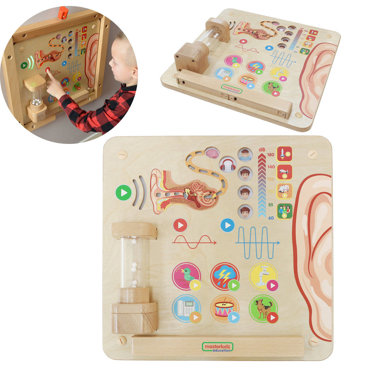 MASTERKIDZ Montessori lavinamoji lenta „Klausa“