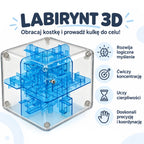 WOOPIE 3D labirintas-kubas su kamuoliuku, mėlynas