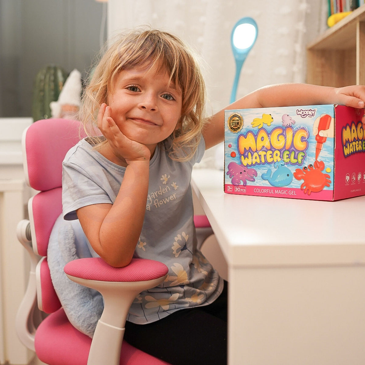 WOOPIE kūrybinis rinkinys „Magiškas vandens pasaulis“ gelio figūrėlėms kurti, 30 vnt.