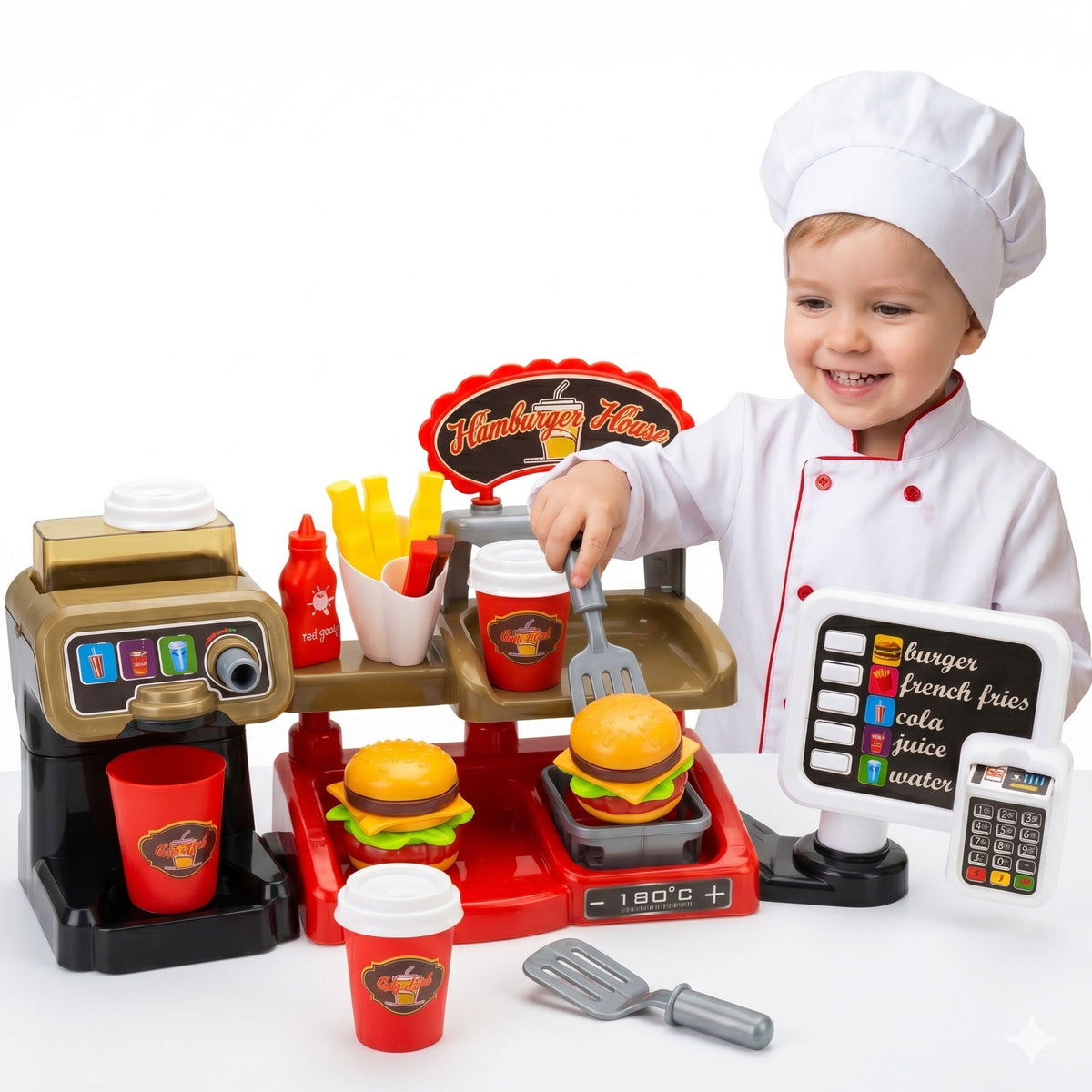 WOOPIE XXL greito maisto restoranas su kasa ir gėrimų automatu