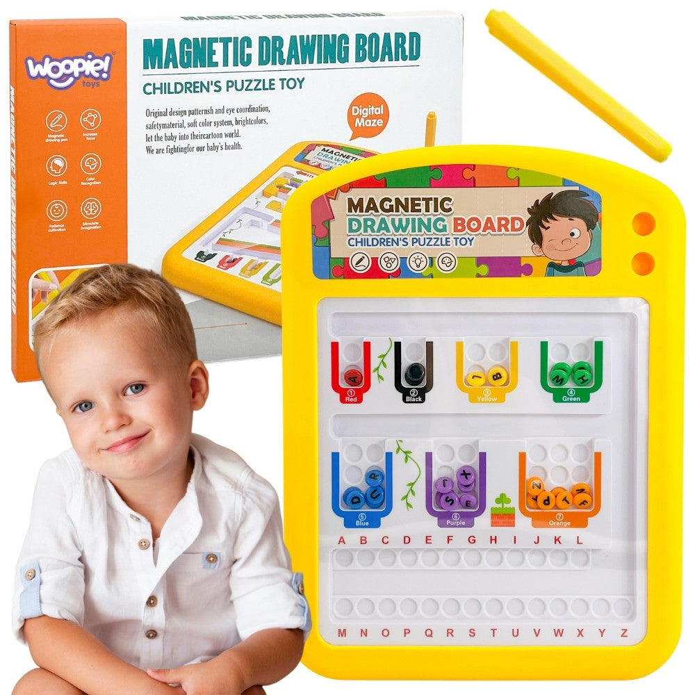 WOOPIE magnetinė lavinamoji lenta abėcėlei mokytis, 3+