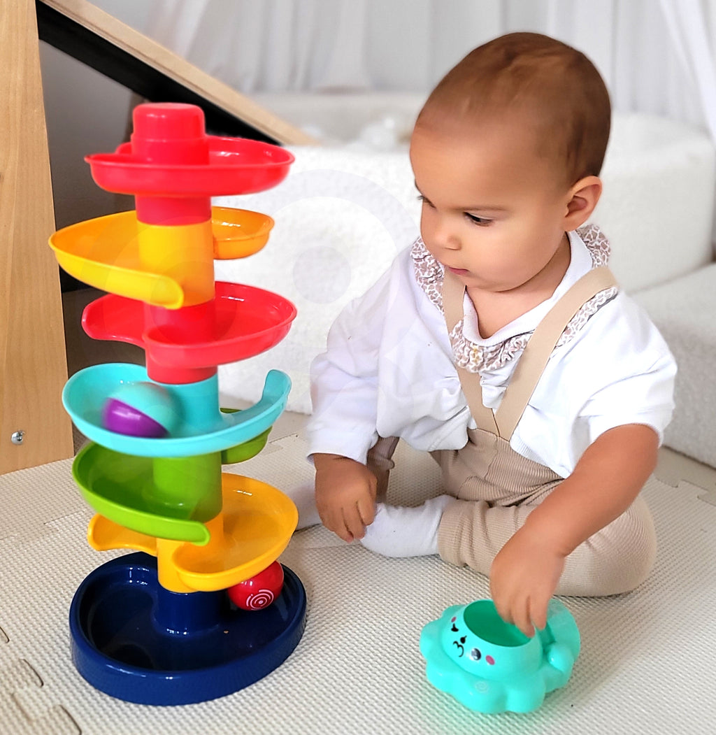 WOOPIE BABY kamuoliukų trasa-spiralė su 2 kamuoliukais