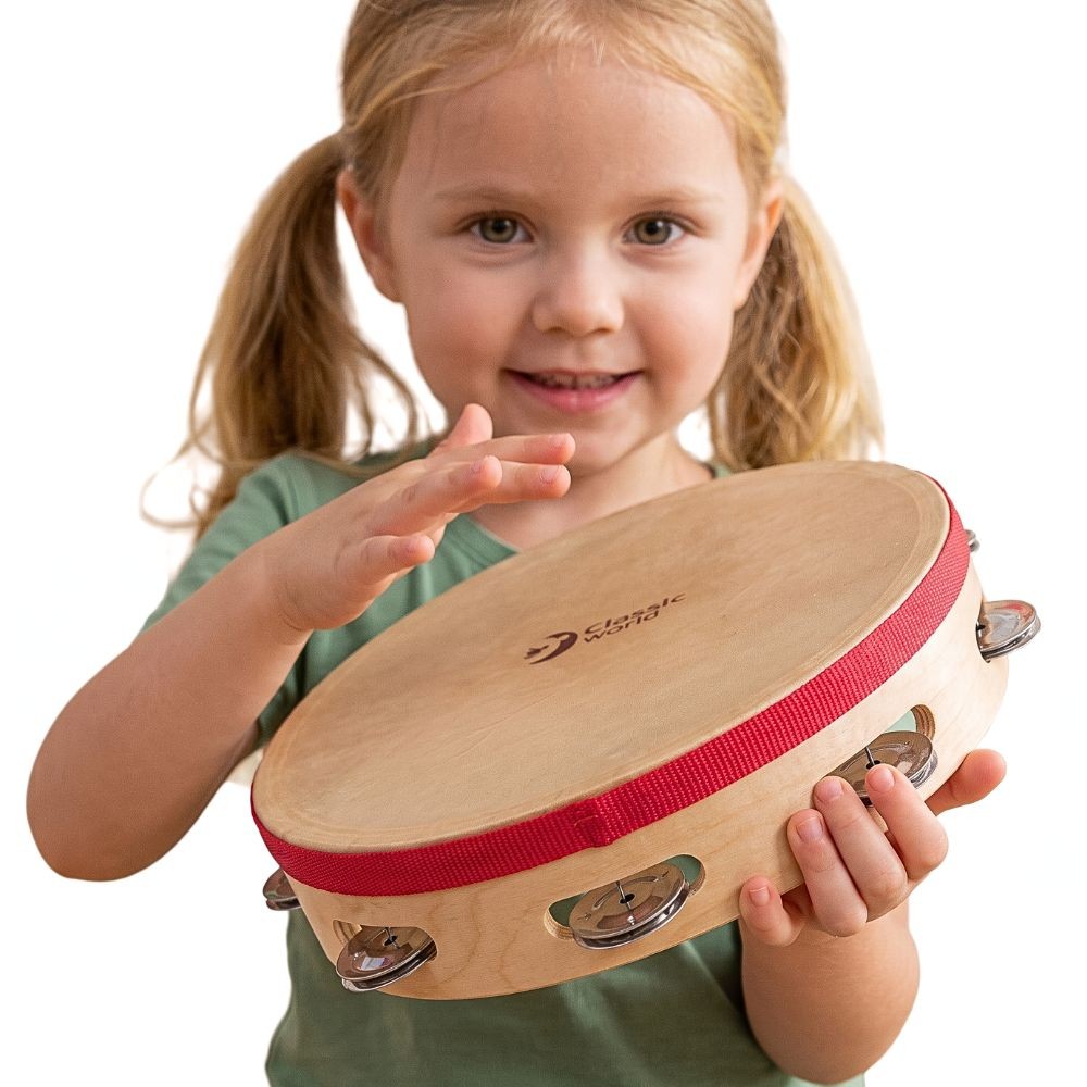 CLASSIC WORLD EDU muzikos instrumentas – tamburinas 25 cm