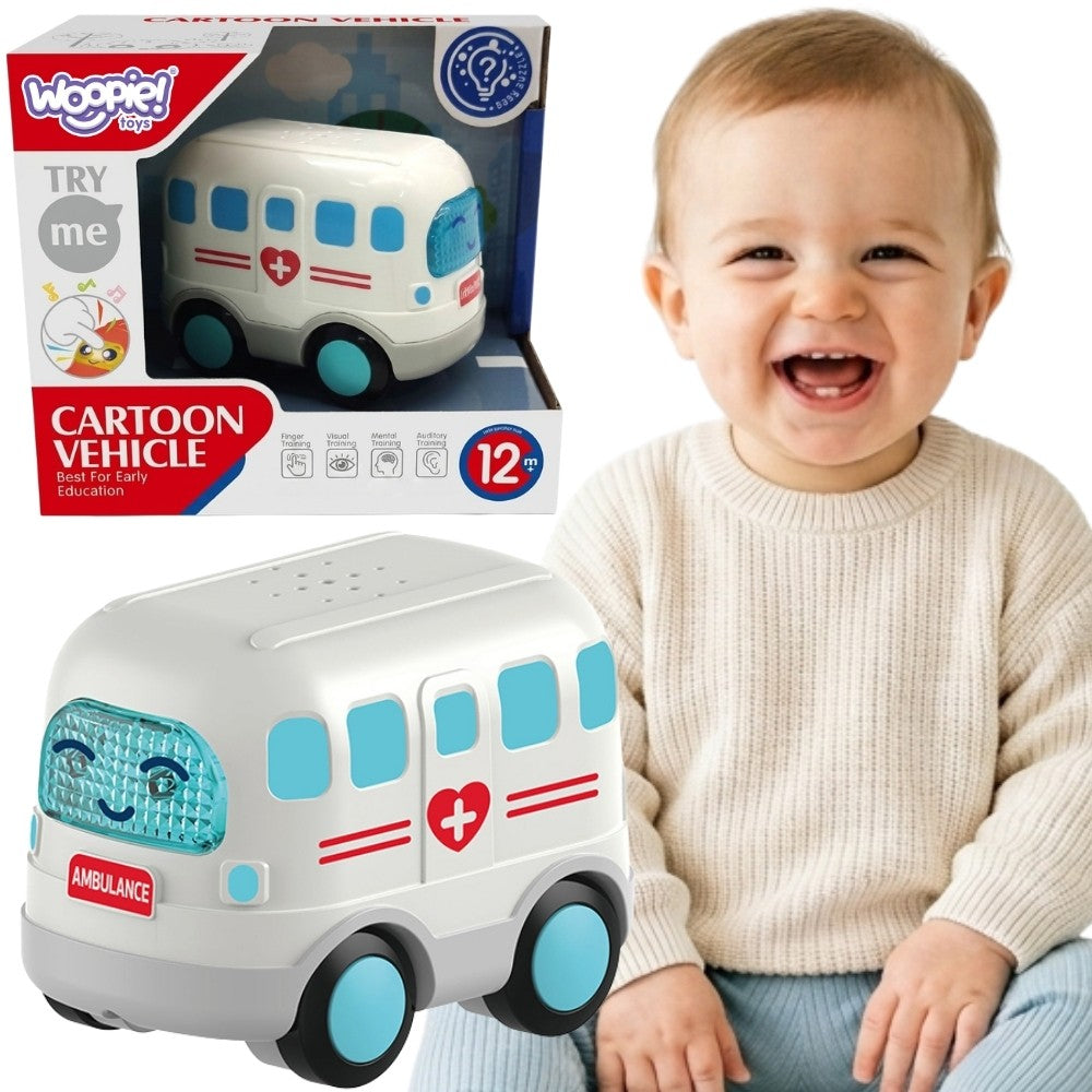 WOOPIE BABY interaktyvus greitosios pagalbos automobilis su garsais ir šviesomis