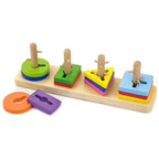 VIGA medinė Montessori formų rūšiuoklė