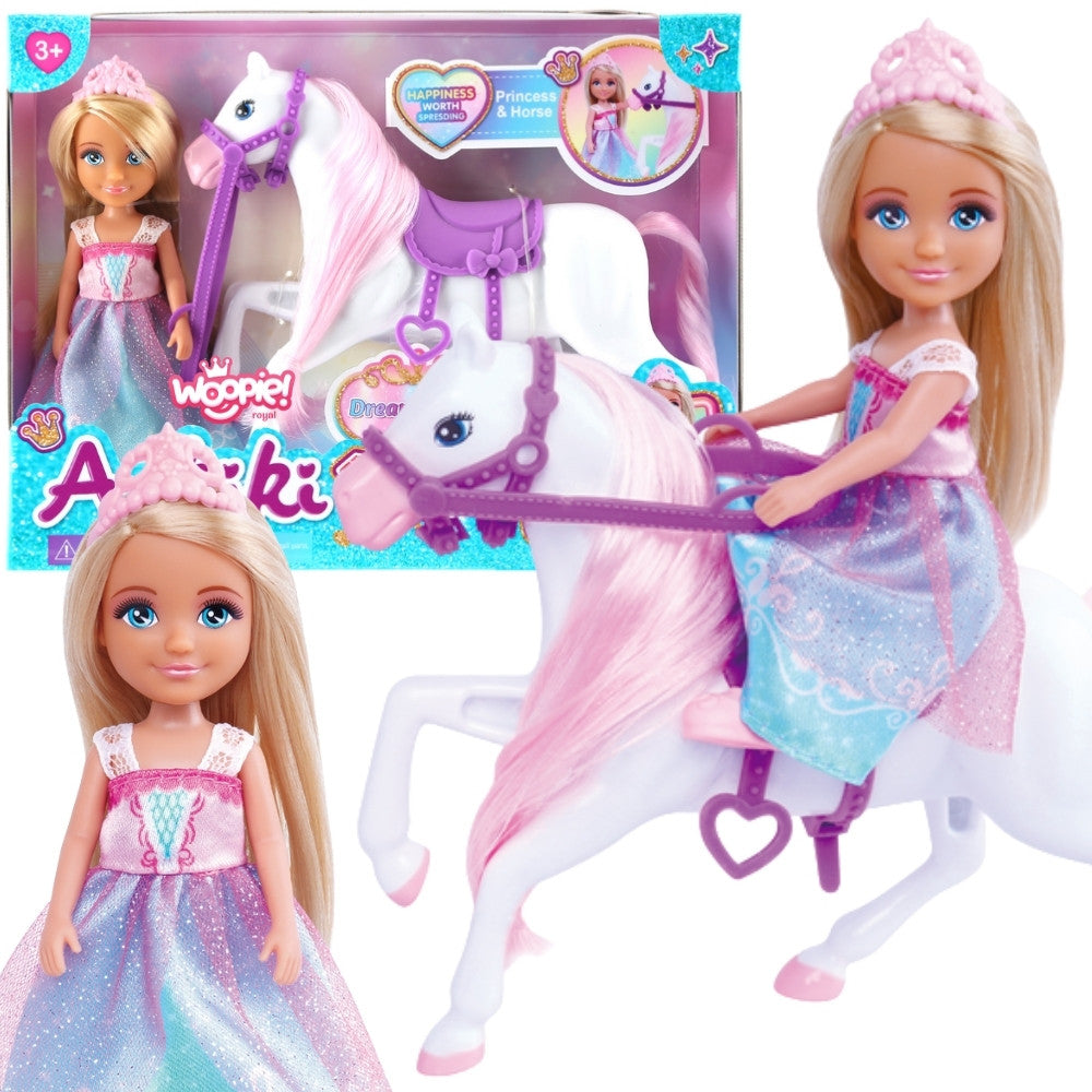WOOPIE ROYAL princesės lėlė su žirgu
