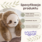 WOOPIE sveriamasis sensorinis pliušinis tinginys, 65 cm, 1,5 kg