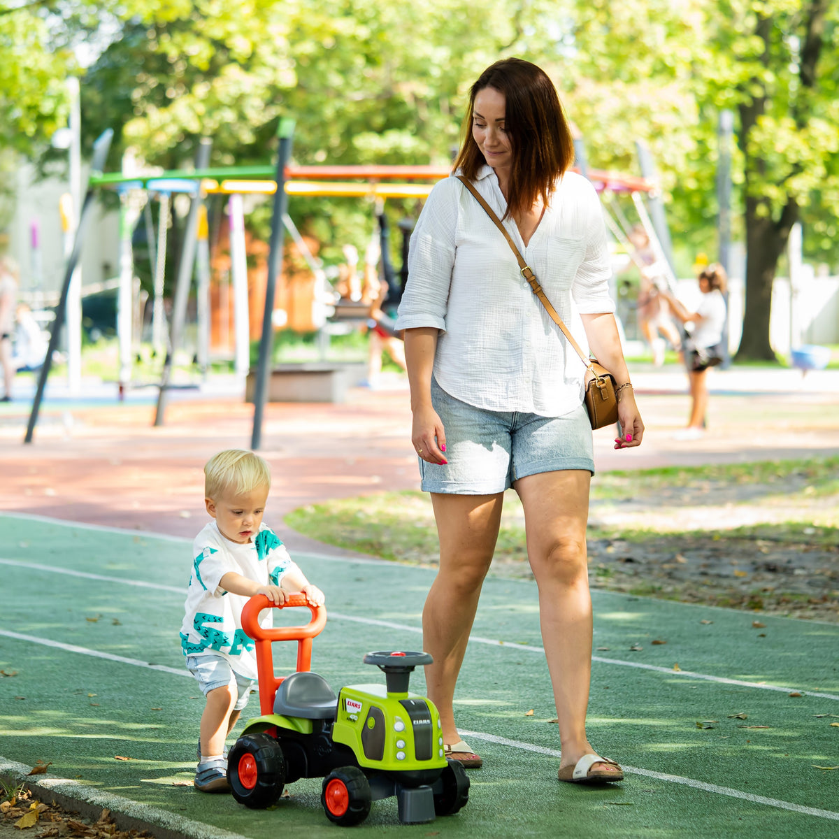 FALK paspiriamas traktorius-stumdukas Baby Claas Arion 470 su signalu