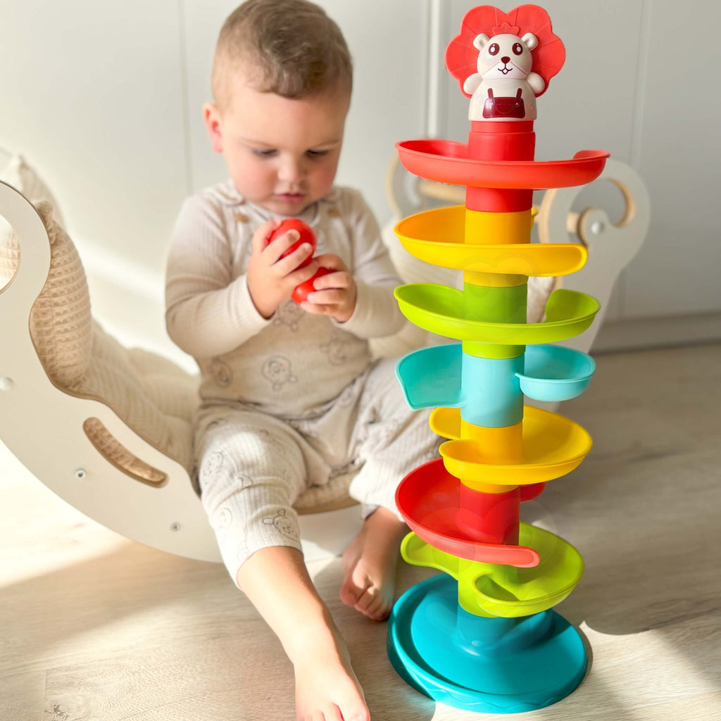 WOOPIE BABY kamuoliukų trasa-spiralė su 6 kamuoliukais