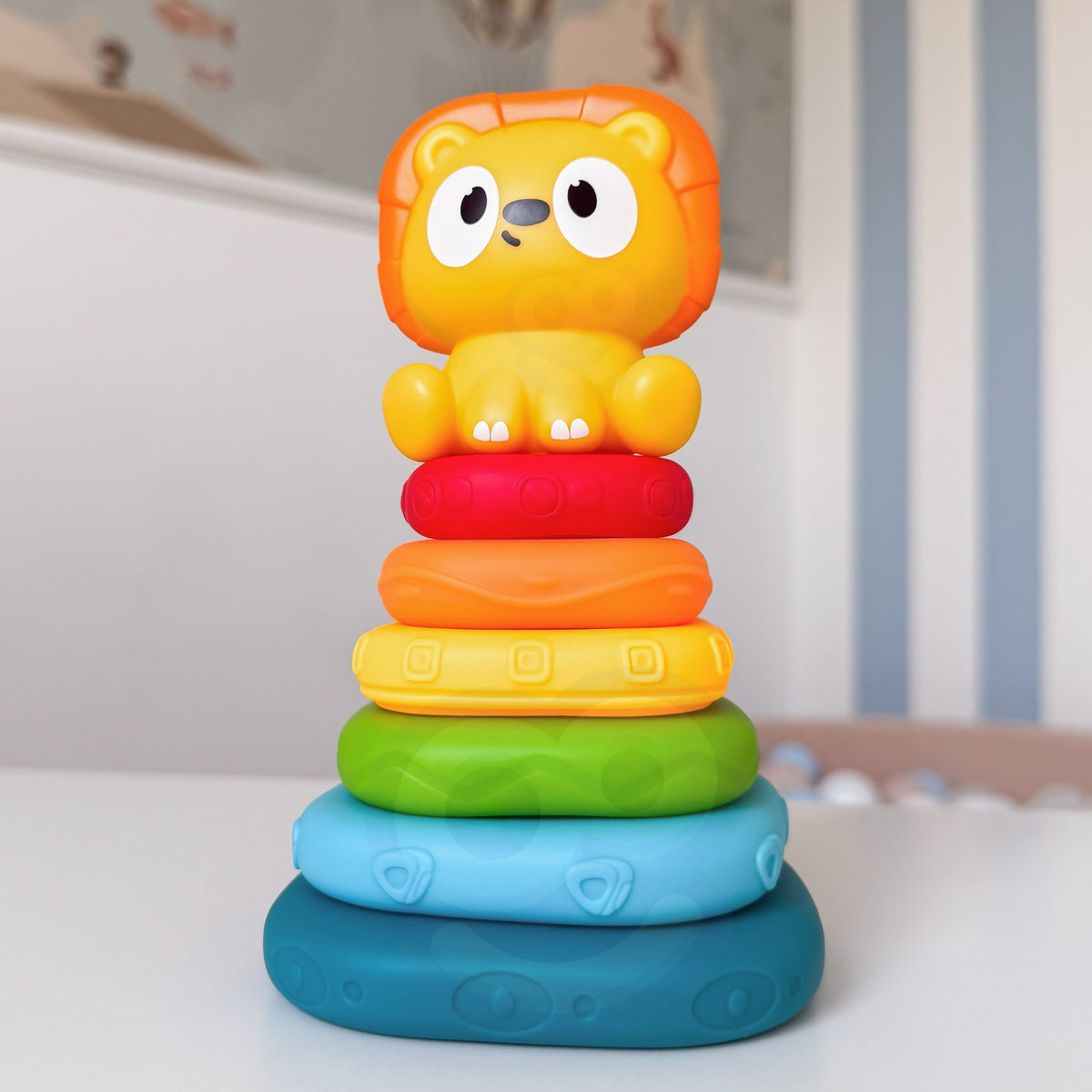 WOOPIE BABY sensorinė piramidė „Liūtas“, nuo 6 mėn.