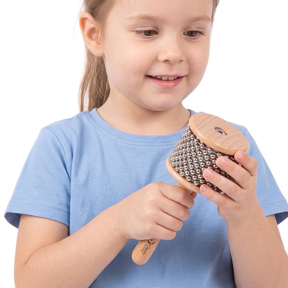 CLASSIC WORLD EDU muzikos instrumentas – kabasa su karoliukais vaikams