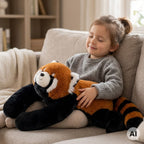 WOOPIE sveriamoji sensorinė pliušinė raudonoji panda, 65 cm, 1,5 kg