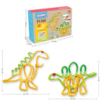 WOOPIE 3D kūrybinis konstruktorius „Dinozauras“, 71 vnt.