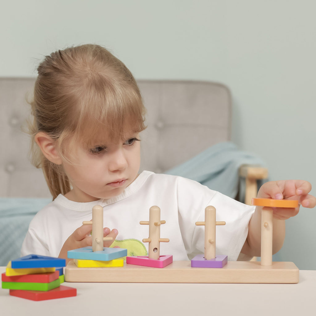 VIGA medinė Montessori formų rūšiuoklė