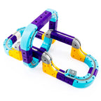 click4TOYS MAGNETIC TRACK magnetinis takas su elektriniu traukinuku, 87 detalės