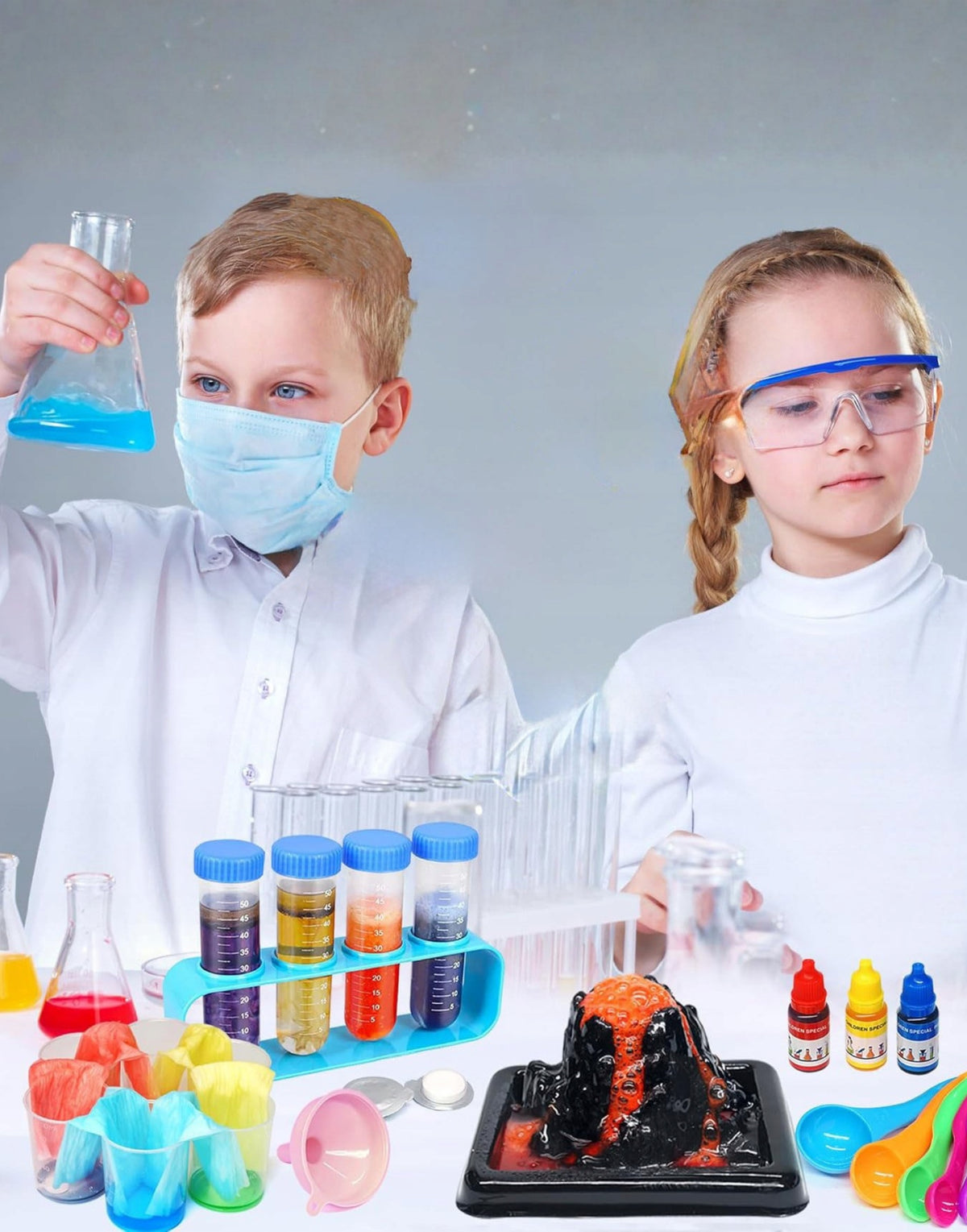 Jaunojo chemiko laboratorija su ugnikalniu, 80 eksperimentų