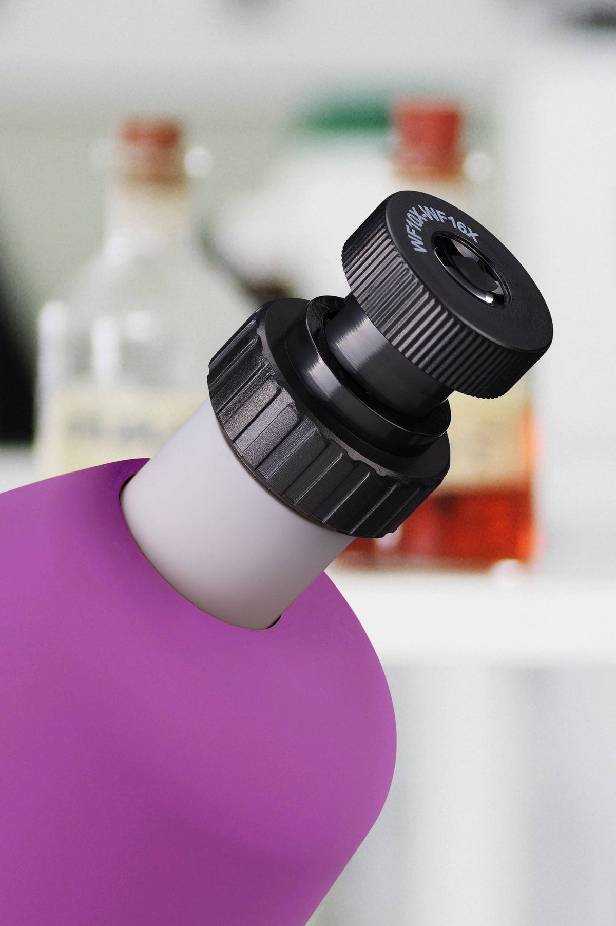 Mikroskopas Junior 40x-640x violetinis