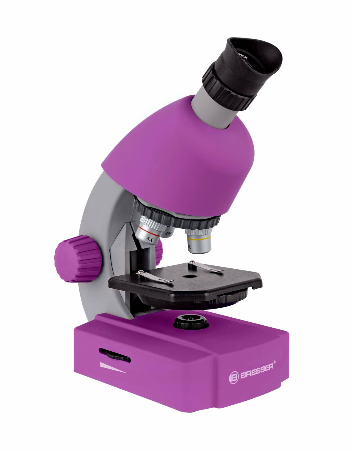 Mikroskopas Junior 40x-640x violetinis