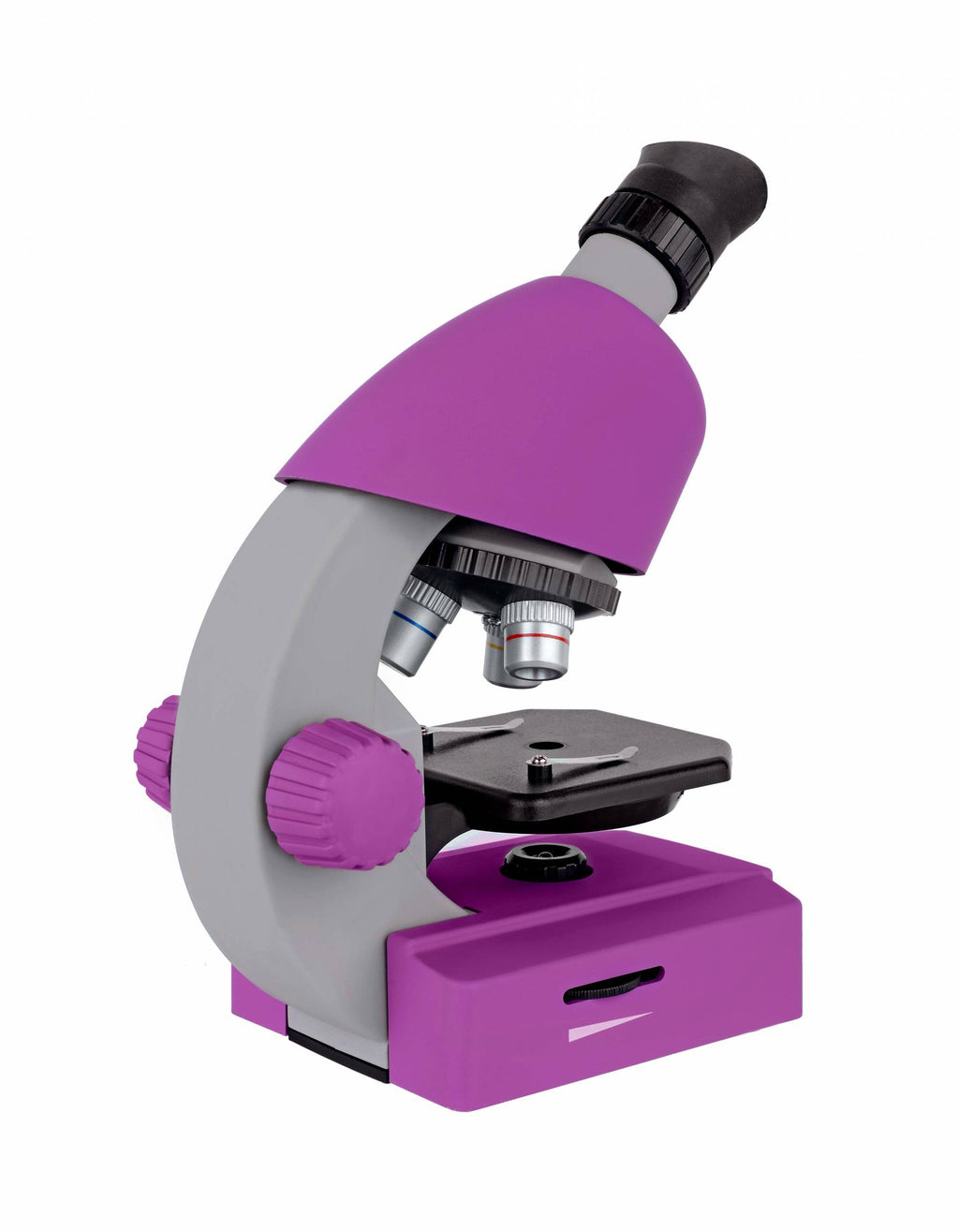 Mikroskopas Junior 40x-640x violetinis