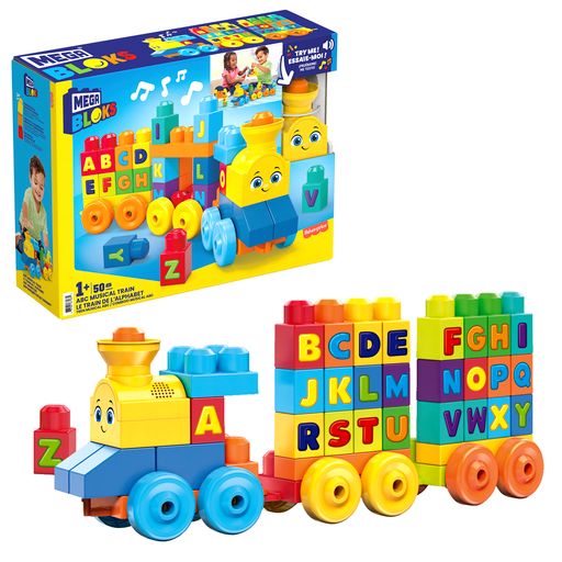 MEGA BLOKS muzikinis abėcėles traukinys (50 det.) (FWK22)
