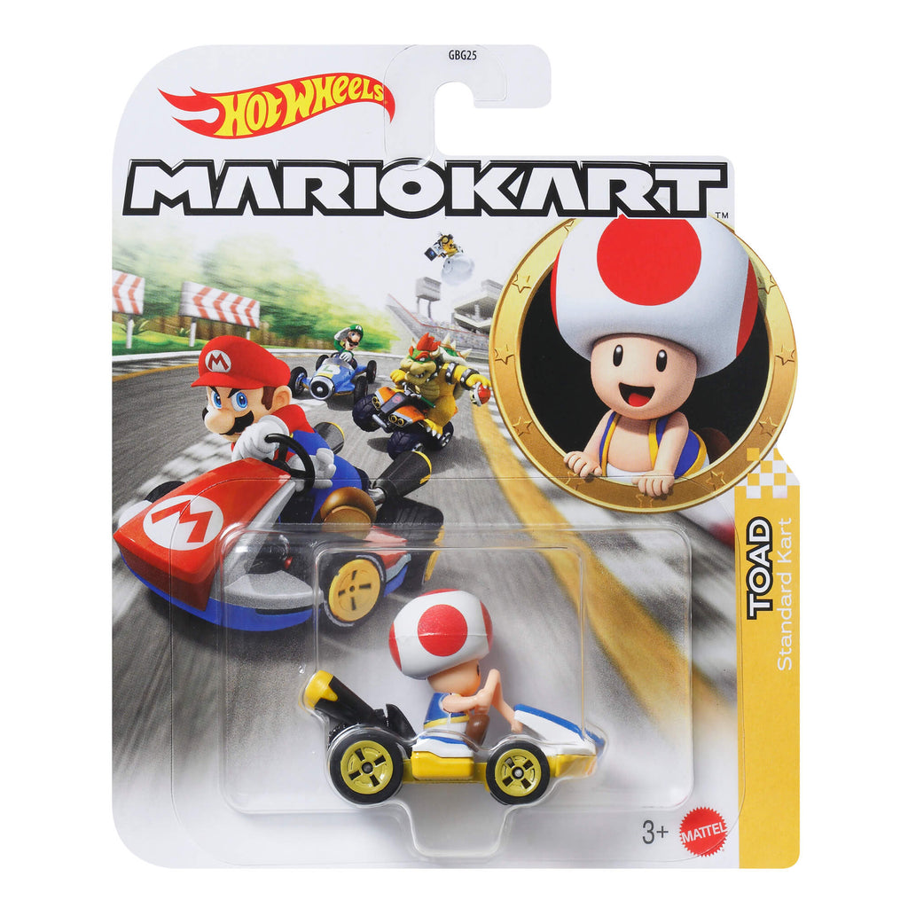 HOT WHEELS MARIO KART automodeliukas su figūrėle (GBG25)