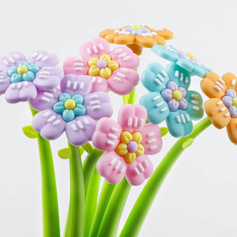 Gelinis rašiklis „Gėlė“, 0.5 mm,