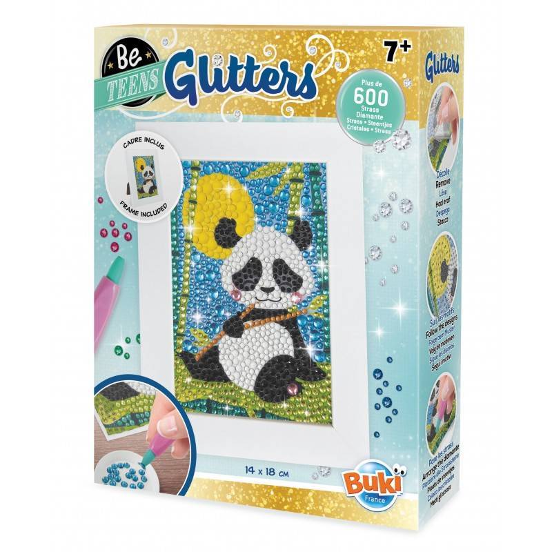 Kūrybinis rinkinys Blizgučių menas Panda 10x14cm