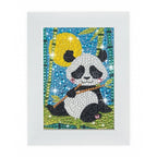 Kūrybinis rinkinys Blizgučių menas Panda 10x14cm