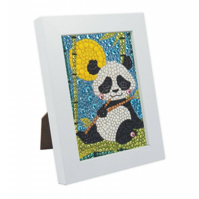 Kūrybinis rinkinys Blizgučių menas Panda 10x14cm