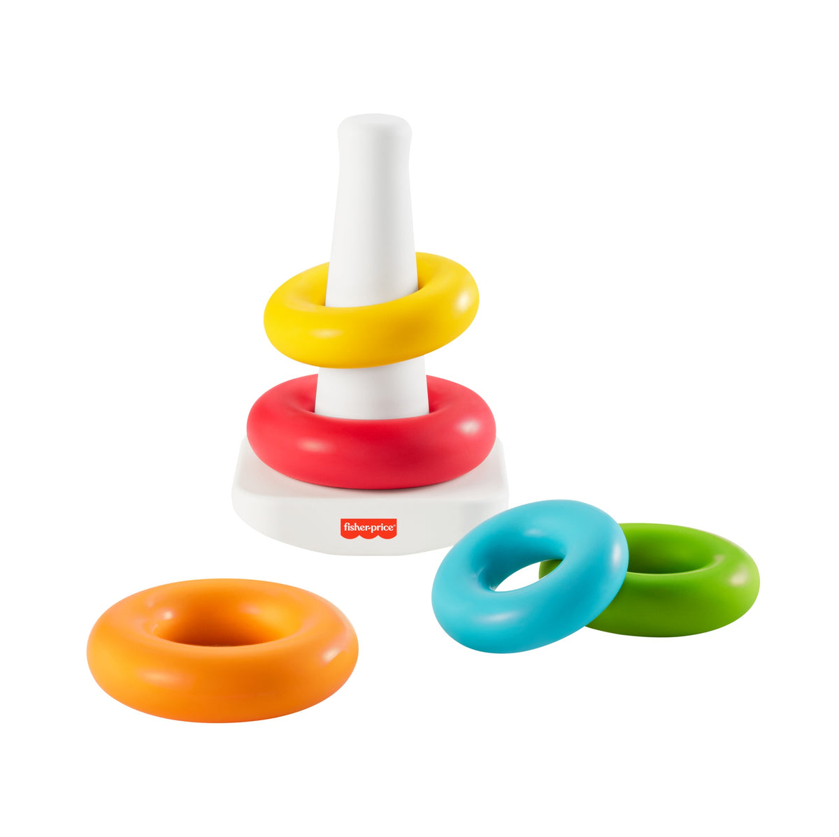 FISHER-PRICE bokštelis eko pakuotėje – Supk ir statyk (GRF09)