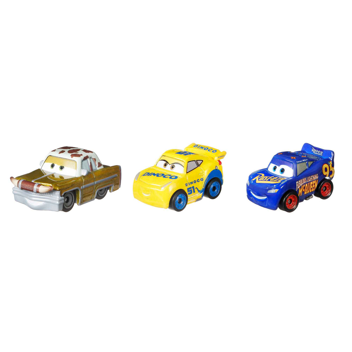 CARS trijų automodeliukų rinkinys – Mini lenktynininkas (GKG01)