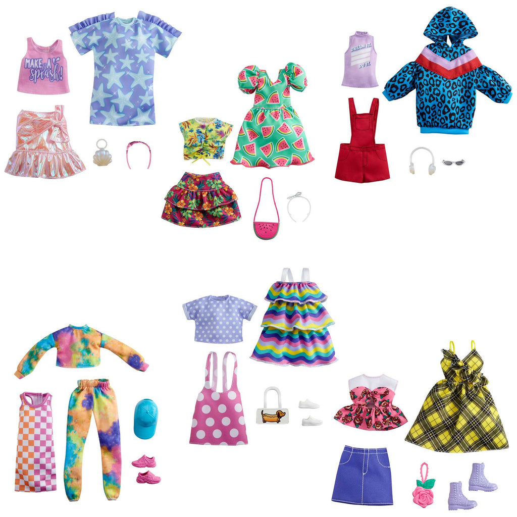 BARBIE dviejų drabužių komplektų rinkinys (GWF04)