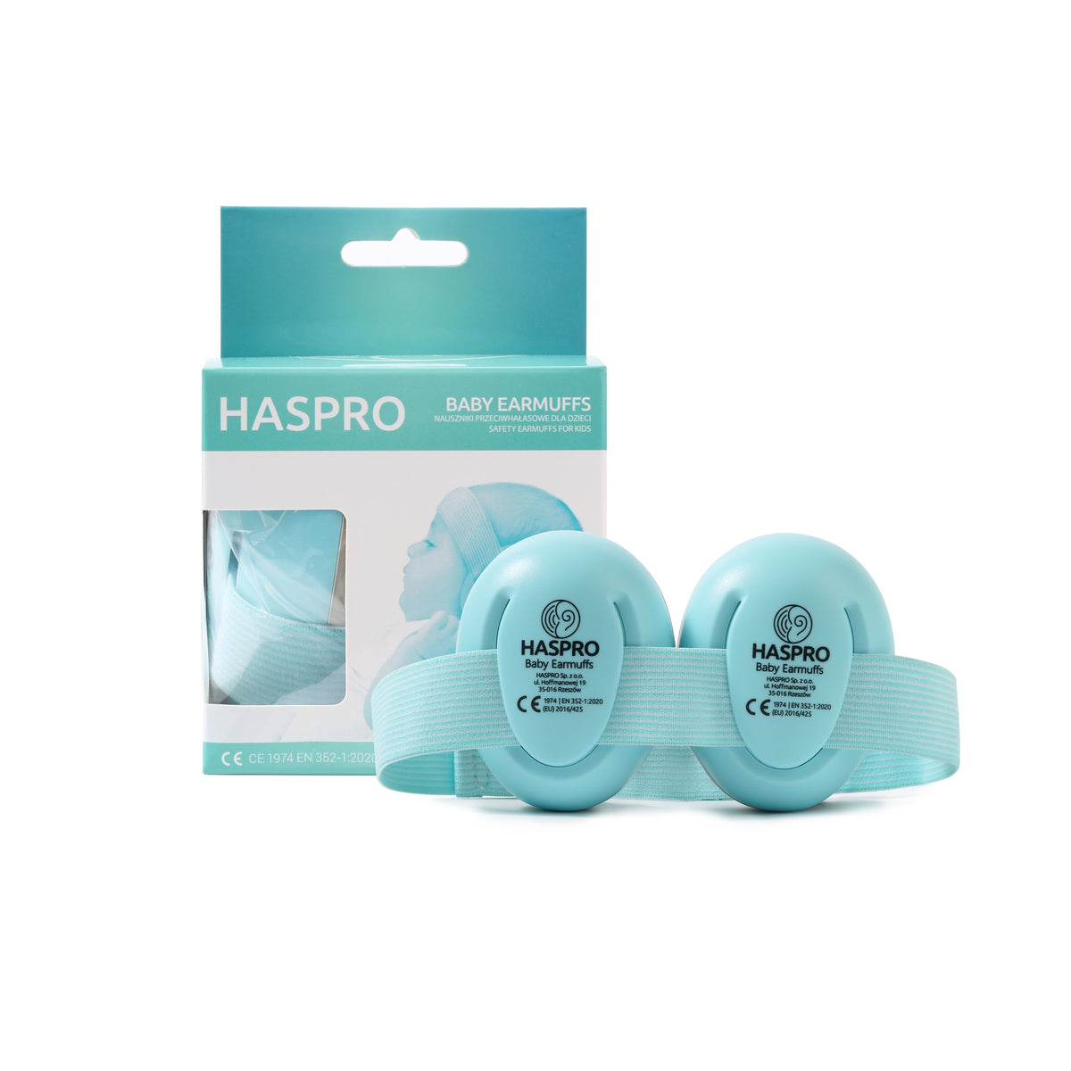 Haspro apsauginės ausinės kūdikiams mėtinės BE05M