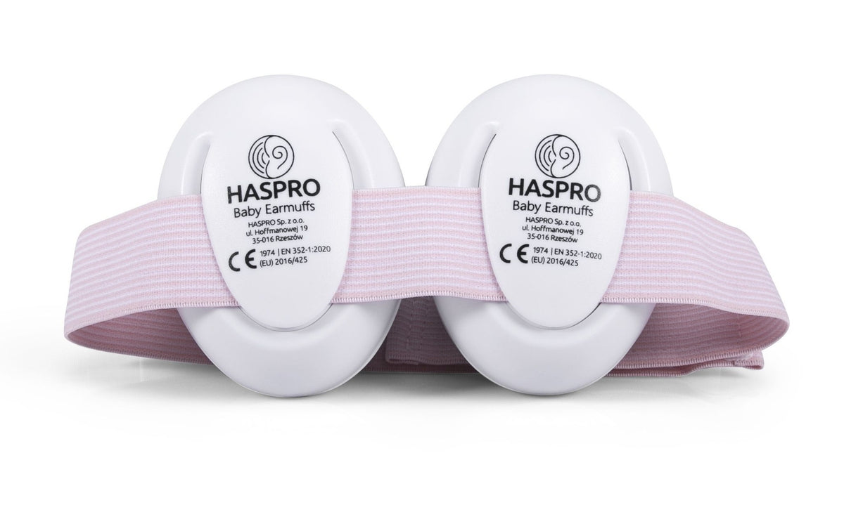 Haspro apsauginės ausinės kūdikiams rožinės BE05G
