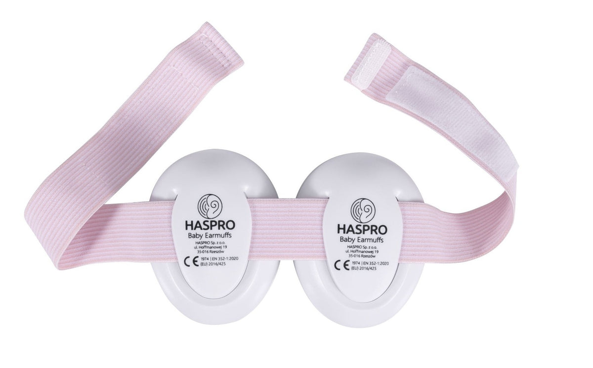 Haspro apsauginės ausinės kūdikiams rožinės BE05G
