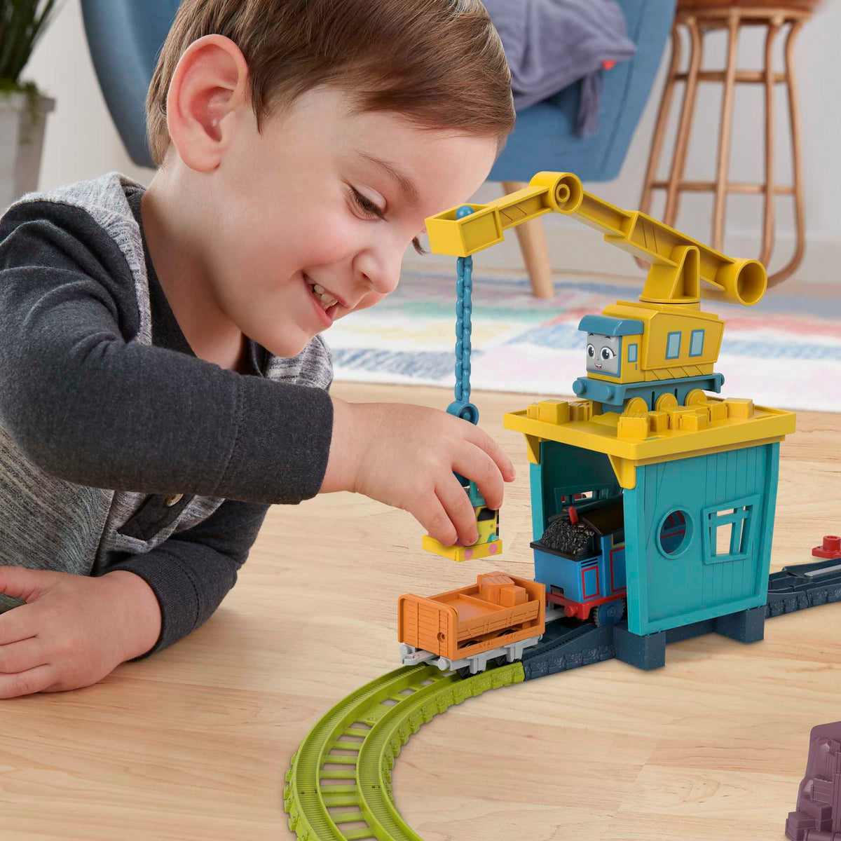 THOMAS AND FRIENDS rinkinys – Kranė Karli ir Sandi (HDY58)