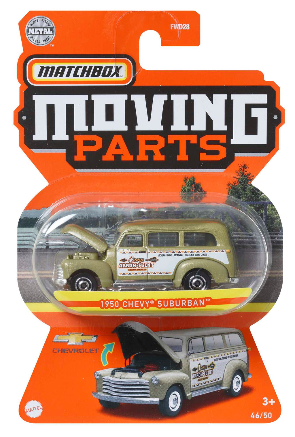 MATCHBOX automodeliukai su judančiomis detalėmis (FWD28)