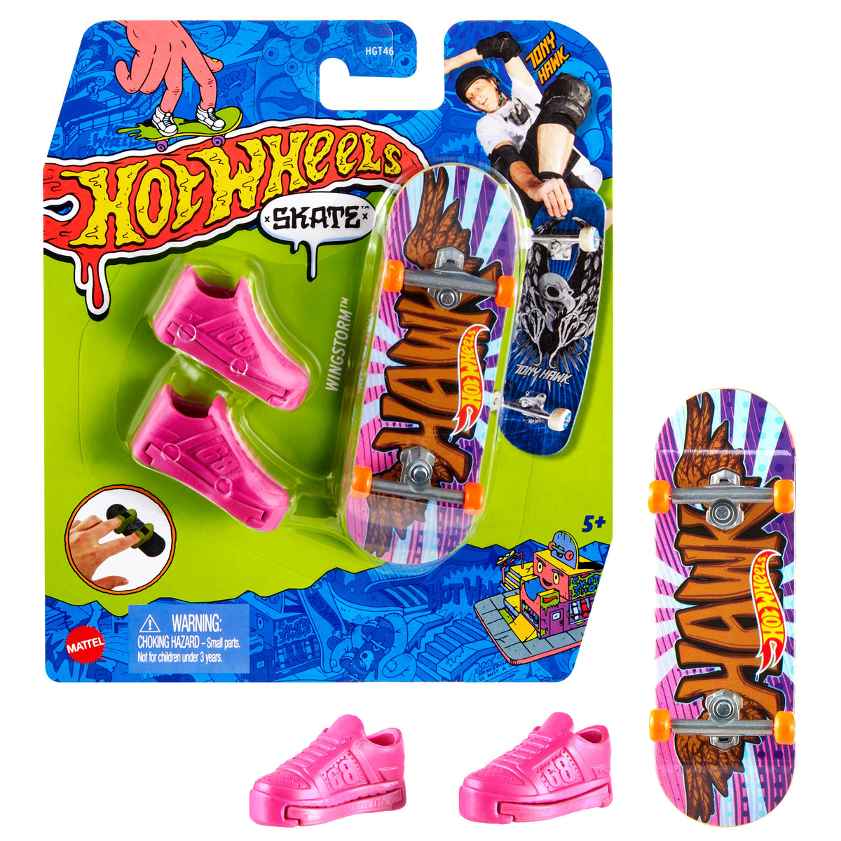 HOT WHEELS pirštų riedlentė su batais (HGT46)