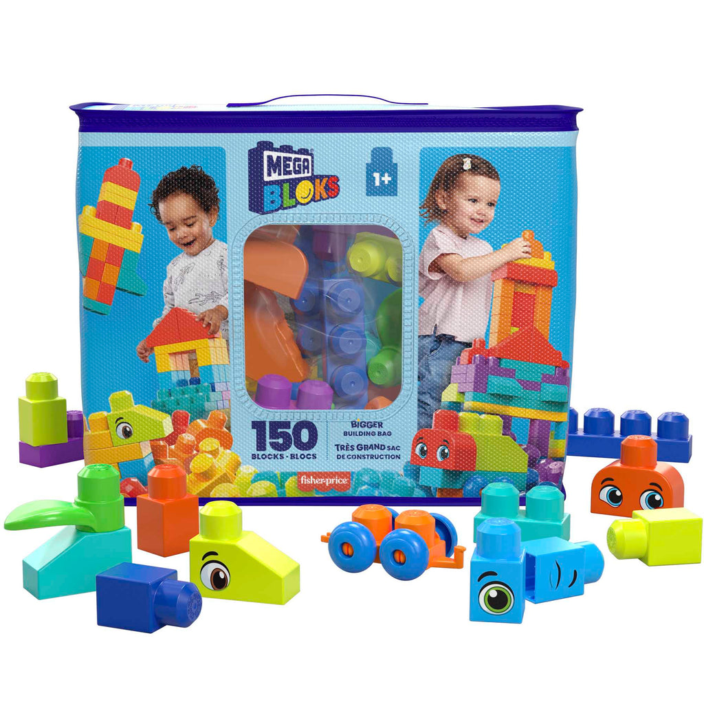 MEGA BLOKS kaladėlių rinkinys (krepšyje 150 det.) (HHM96)