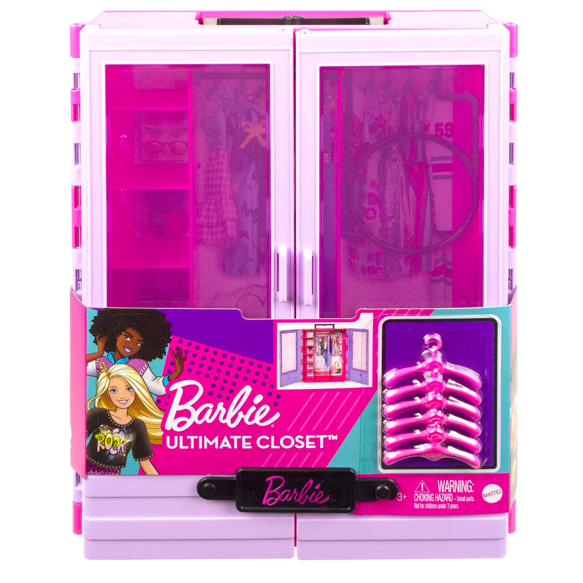 BARBIE rūbų ir aksesuarų spinta (HJL65)